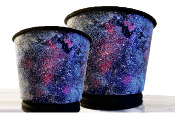 DIY Acrylic Galaxy Pots
